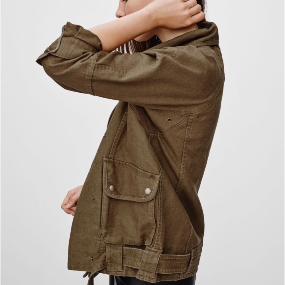 Aritzia Olive Utility Jacket